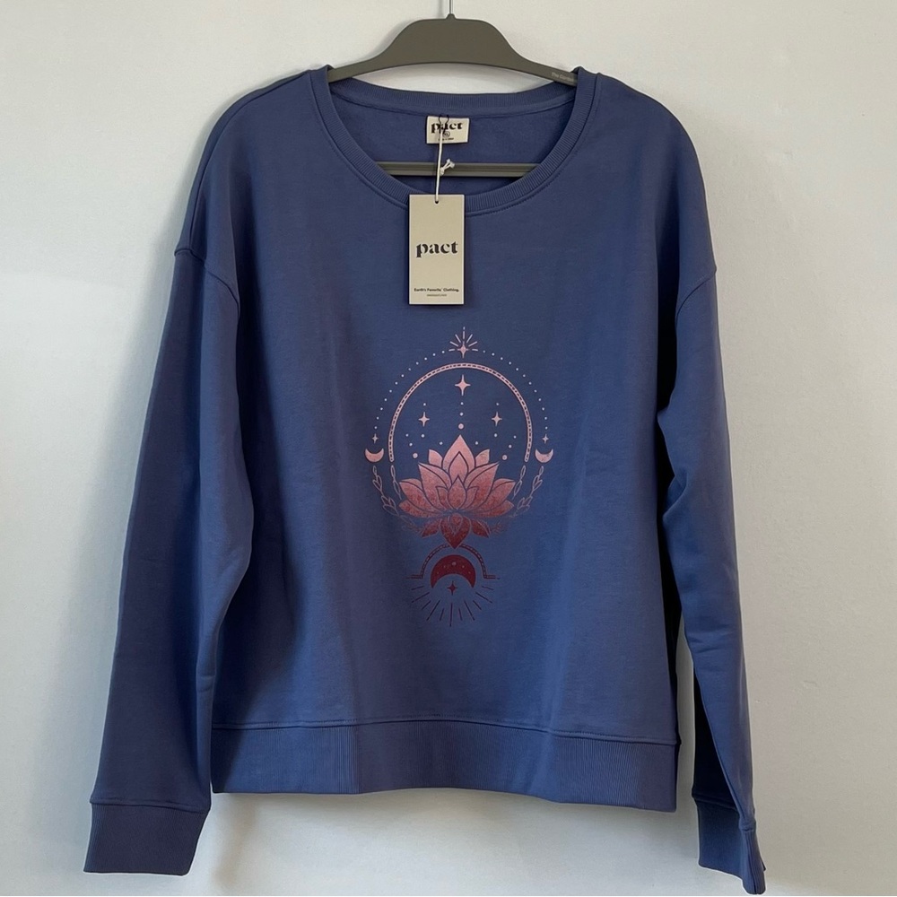 Pact Ombre Lotus Slouchy Sweatshirt